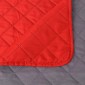 131555 vidaXL Double-sided Quilted Bedspread Red and Grey 170x210 cm