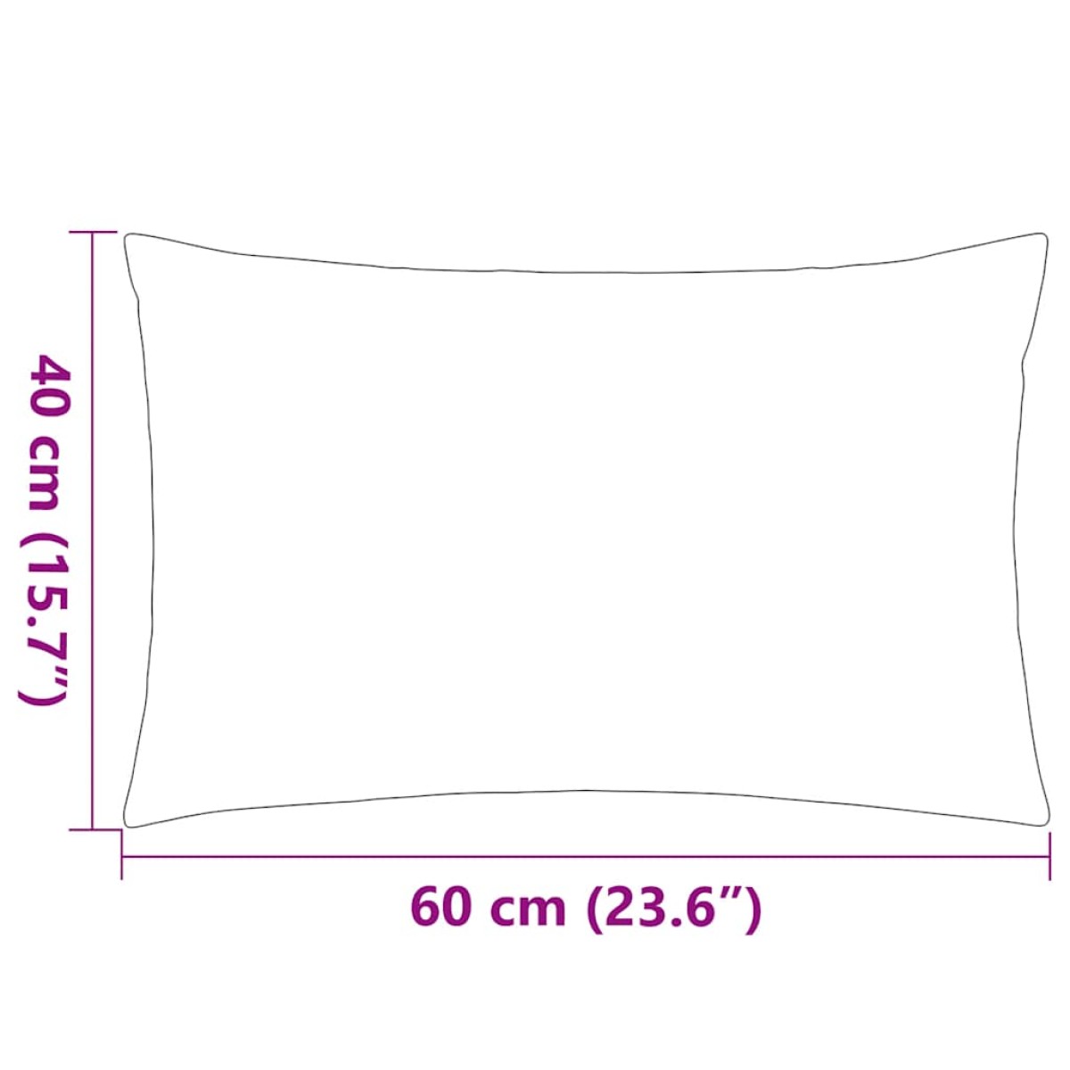 vidaXL Μαξιλάρια Εξωτερικού Χώρου 4 τεμ. Γκρι 60 x 40 εκ.