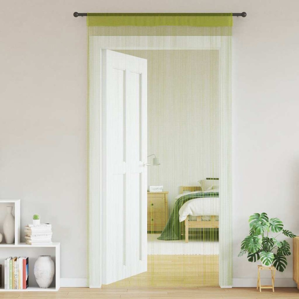 vidaXL Κουρτίνες με Κρόσσια 2 τεμ. Πράσινες 140 x 250 εκ.