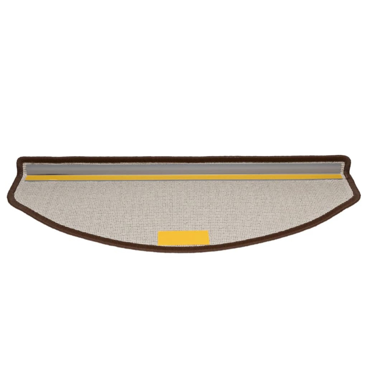 vidaXL Πατάκια Σκάλας 15 τεμ. Χρώμα Coffee Brown 65 x 24 x 4 εκ.