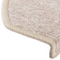 vidaXL Πατάκια Σκάλας 15 τεμ. Χρώμα Taupe 65 x 24 x 4 εκ.