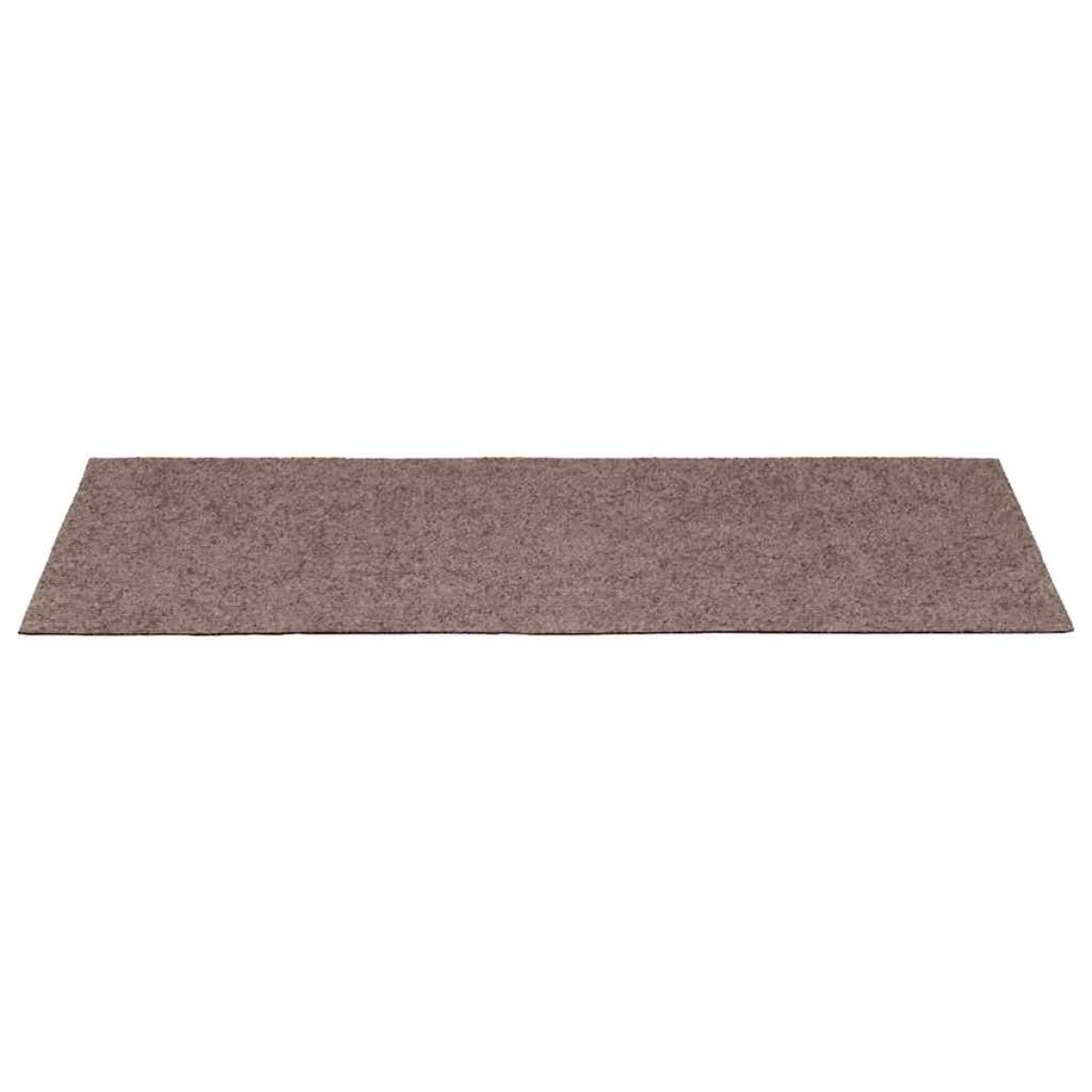 vidaXL Πατάκια Σκάλας 15 τεμ. Καφέ 65x21x4 εκ. Βελονιασμένο Ύφασμα