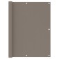vidaXL Διαχωριστικό Βεράντας Taupe 120 x 600 εκ. Ύφασμα Oxford