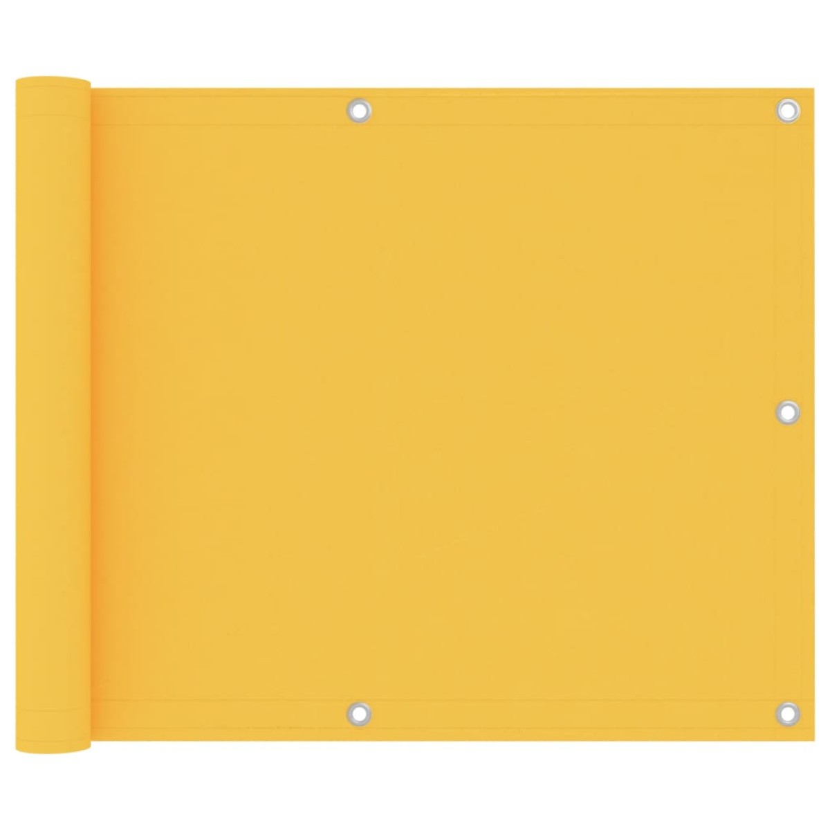 vidaXL Διαχωριστικό Βεράντας Κίτρινο 75 x 600 εκ. Ύφασμα Oxford