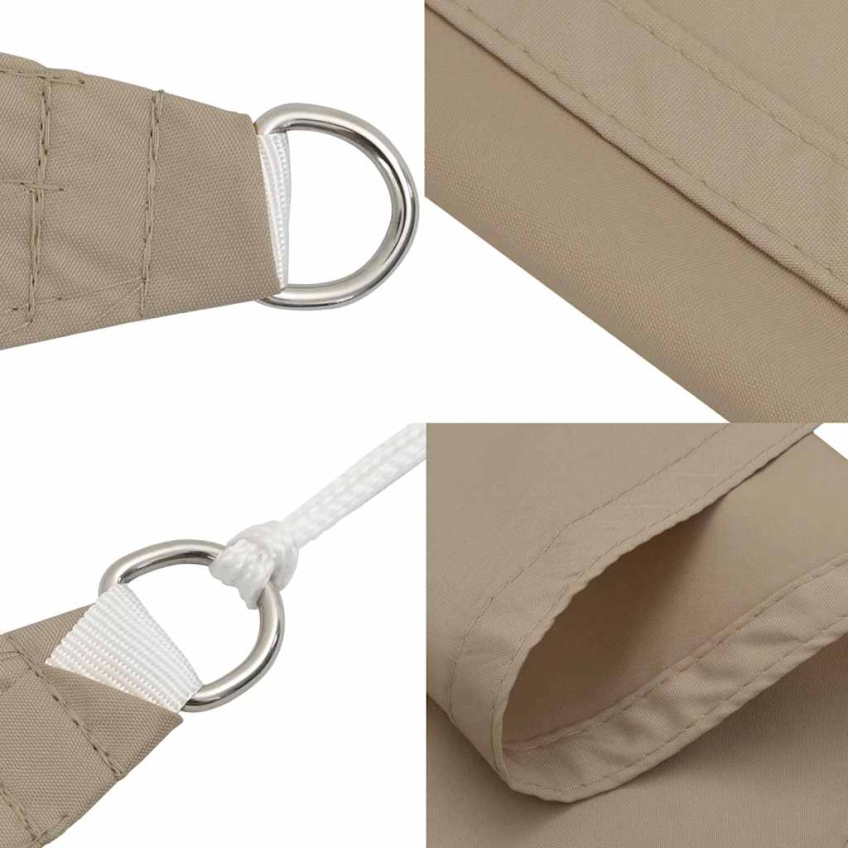 vidaXL Πανί Σκίασης Ορθογώνιο Taupe 3 x 6 μ. από Ύφασμα Oxford
