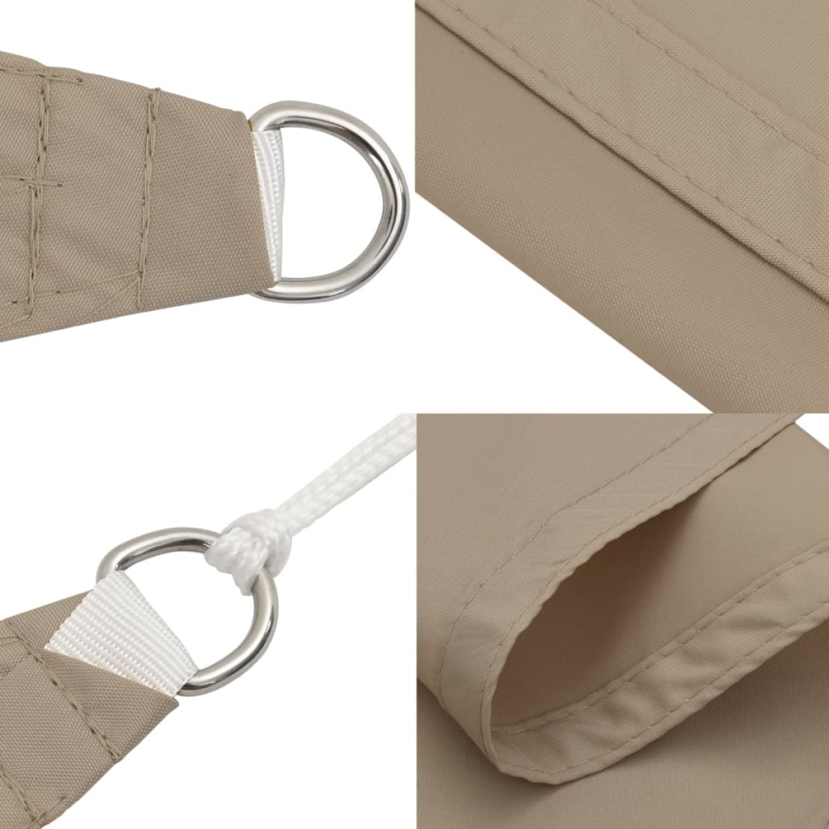 vidaXL Πανί Σκίασης Τρίγωνο Taupe 2,5 x 2,5 x 3,5 μ. από Ύφασμα Oxford