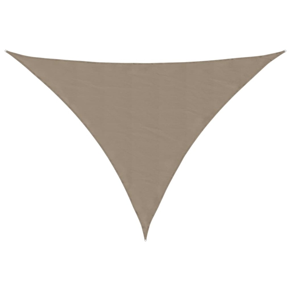 vidaXL Πανί Σκίασης Τρίγωνο Taupe 4 x 5 x 6,4 μ. από Ύφασμα Oxford