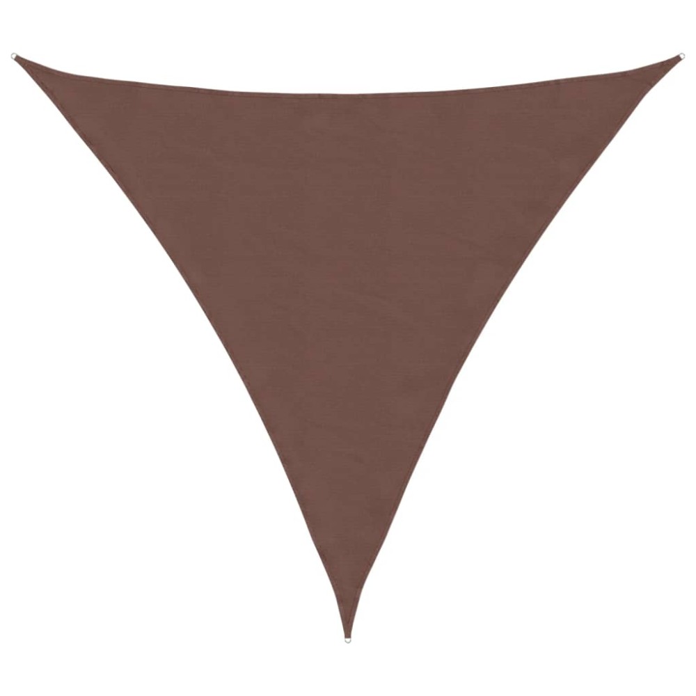 vidaXL Πανί Σκίασης Τρίγωνο Καφέ 3,6 x 3,6 x 3,6 μ. Ύφασμα Oxford