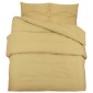 vidaXL Σετ Παπλωματοθήκης Taupe 200 x 200 εκ. Ελαφρύ Ύφασμα Μικροϊνών