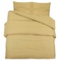 vidaXL Σετ Παπλωματοθήκης Taupe 135x200 εκ. Ελαφρύ Ύφασμα Μικροϊνών