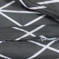 Σετ Παπλωματοθήκη vidaXL Γκρι 155x220 cm Βαμβακερό