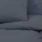 vidaXL Σετ Παπλωματοθήκης Ανθρακί 155x220 εκ. Βαμβακερό