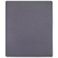vidaXL Σεντόνια Με Λάστιχο 2 τεμ. Ανθρακί 180x200 εκ. Βαμβακερό Ζέρσεϊ