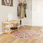 vidaXL Χαλί Πλενόμενο Αντιολισθητικό Πολύχρωμο Ø 120 εκ.