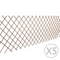 vidaXL Καφασωτό Φράχτης 5 τεμ. 180 x 90 εκ. από Ιτιά