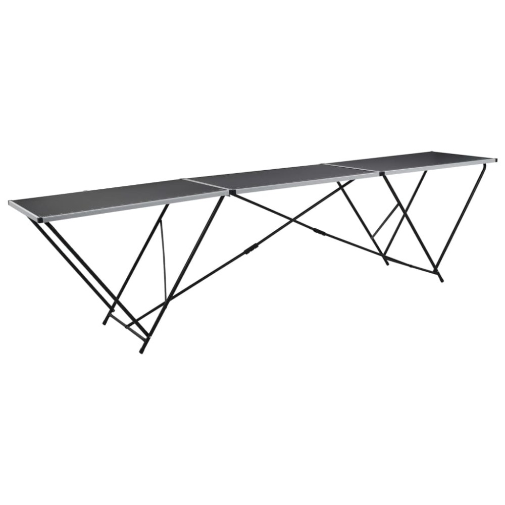 vidaXL Τραπέζι για Κόλληση Ταπετσαρίας 300x60x78 εκ. από MDF/Αλουμίνιο