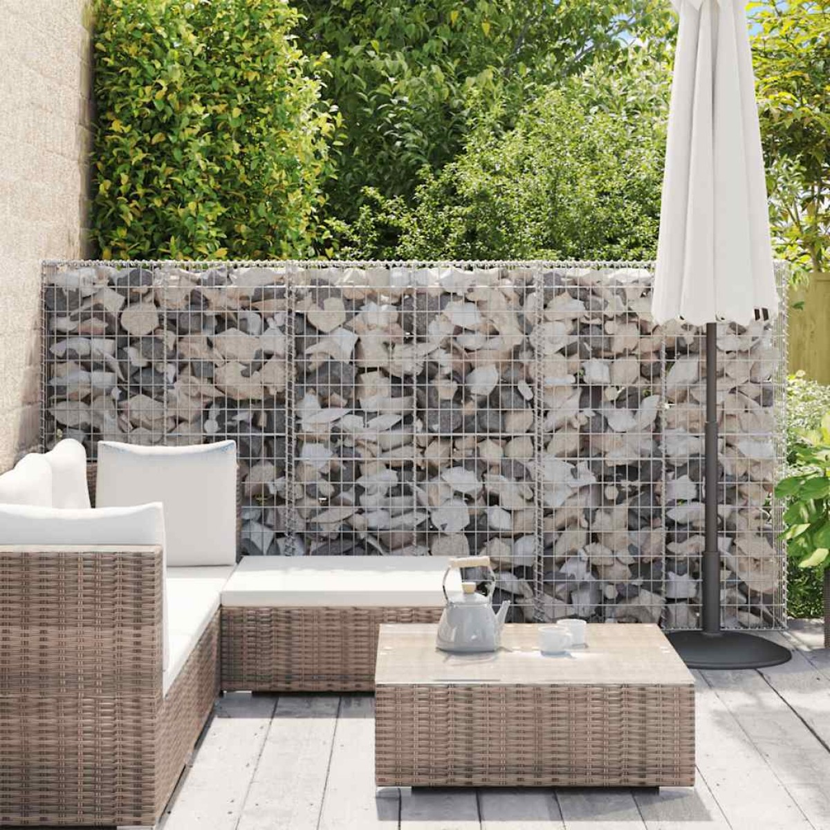 vidaXL Συρματοκιβώτιο με Καπάκια 150 x 100 x 30 εκ. Γαλβανισμένο Σύρμα