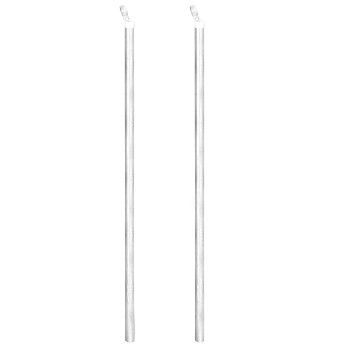 vidaXL Συρματόπλεγμα 25 x 1,25 μ. Γαλβανισμένο Ατσάλι + Στύλοι/Βάσεις