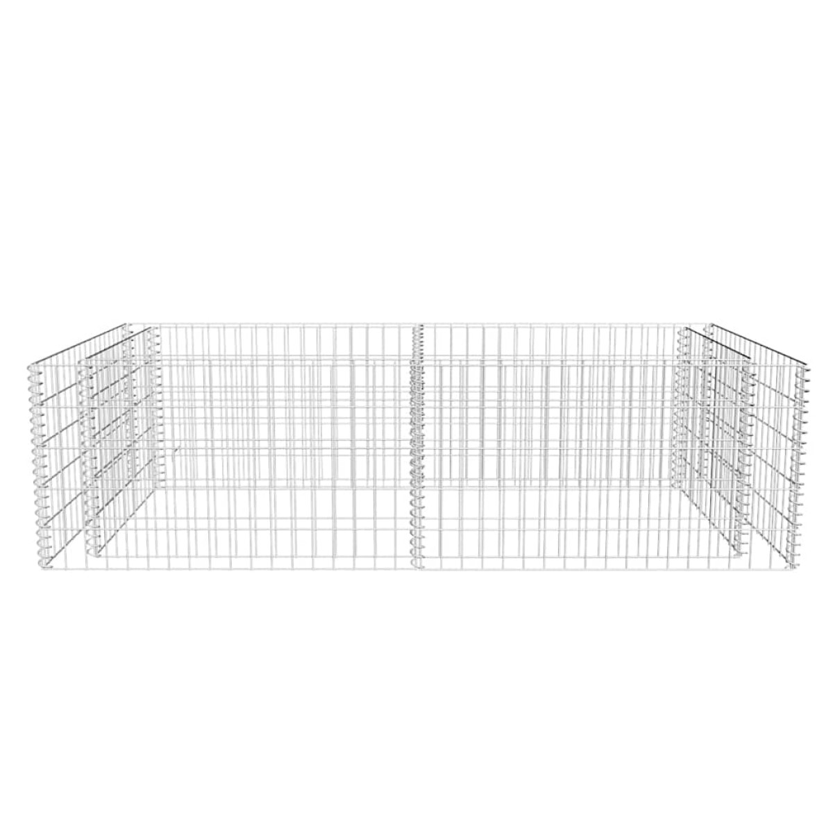 vidaXL Συρματοκιβώτιο Γλάστρα 180 x 90 x 50 εκ. Γαλβανισμένος Χάλυβας