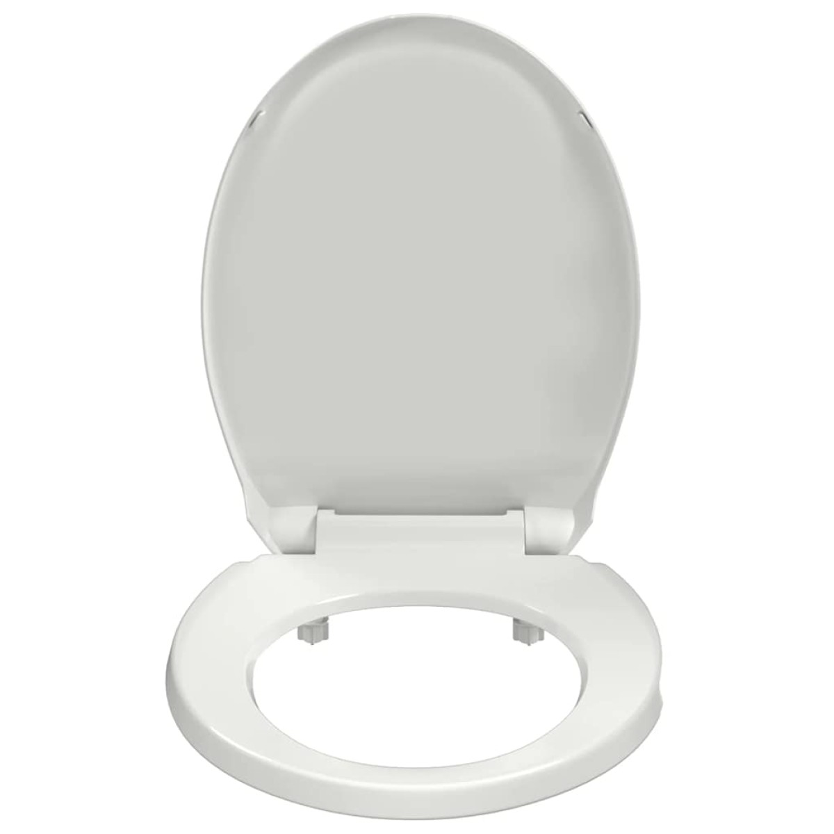vidaXL Κάλυμμα Λεκάνης με Μηχανισμό Soft Close Οβάλ Λευκό