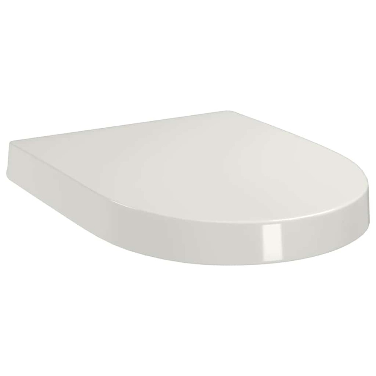 vidaXL Κάλυμμα Λεκάνης με Soft Close & Quick Release Τετράγωνο Λευκό