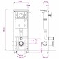 vidaXL Καζανάκι Εντοιχιζόμενο 11 Λίτρων 41 x 14 x (110-125) εκ.