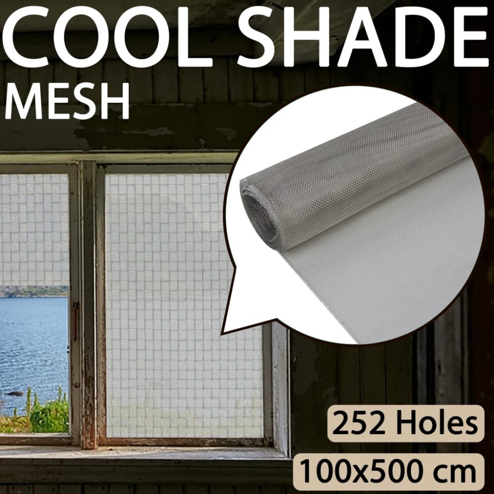 vidaXL Σχοινωτά Φράχτες 100 x 500 cm Mesh Ανοξείδωτο Ατσάλι 201 Ασημί