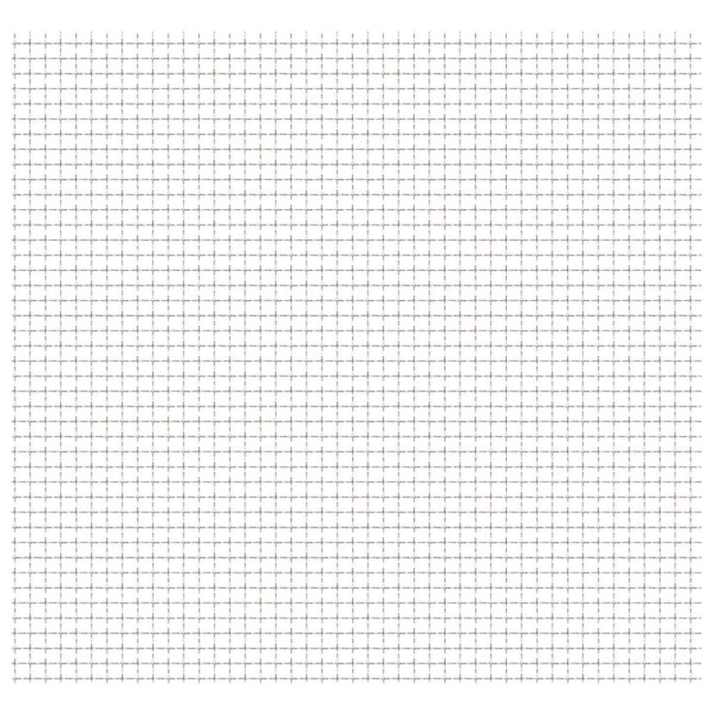 vidaXL Πλέγμα Κατσαρό Καρέ Φύλλα 100x85 εκ./31x31x3 χιλ. Ανοξ. Ατσάλι