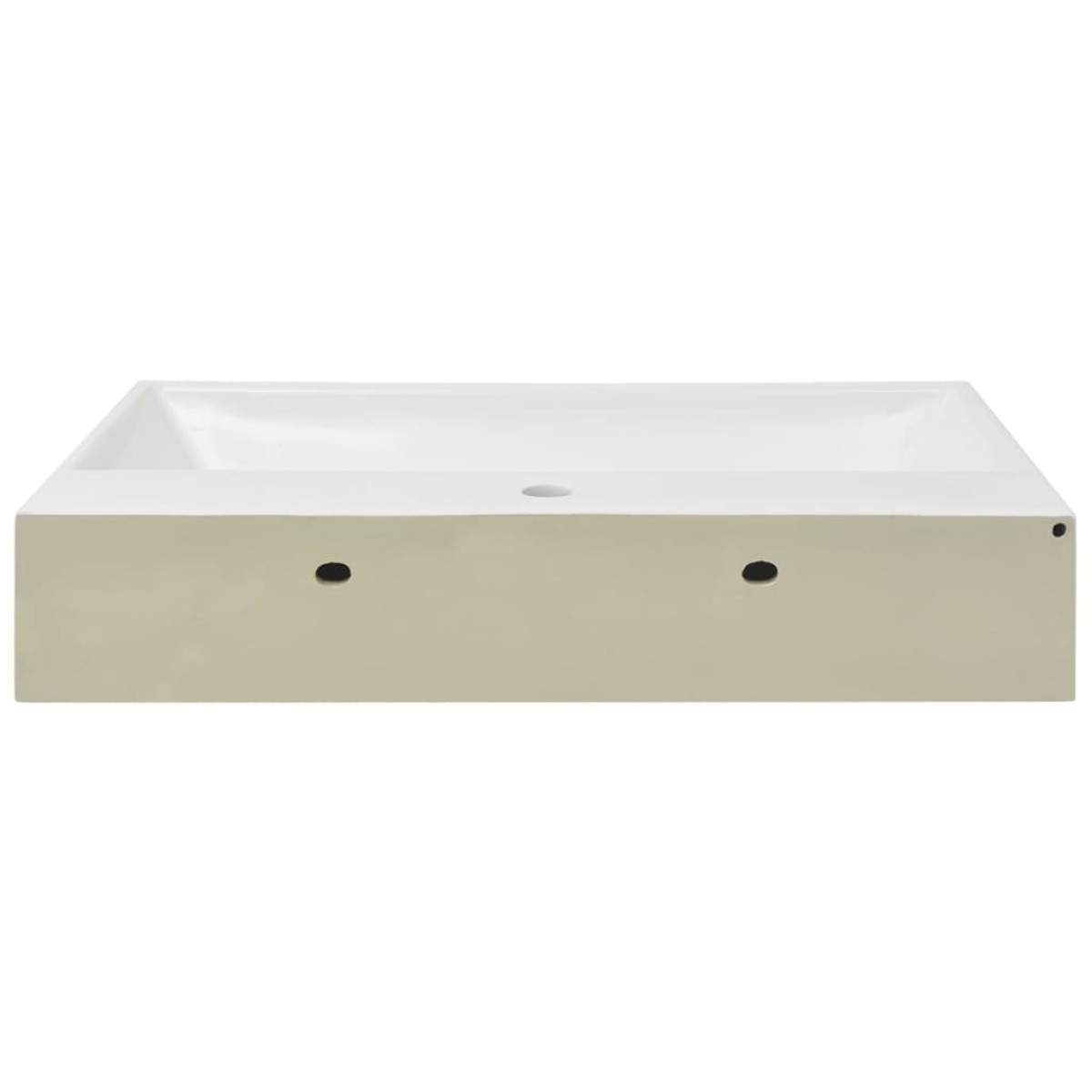 vidaXL Νιπτήρας με Οπή Βρύσης Λευκός 76 x 42,5 x 14,5 εκ. Κεραμικός