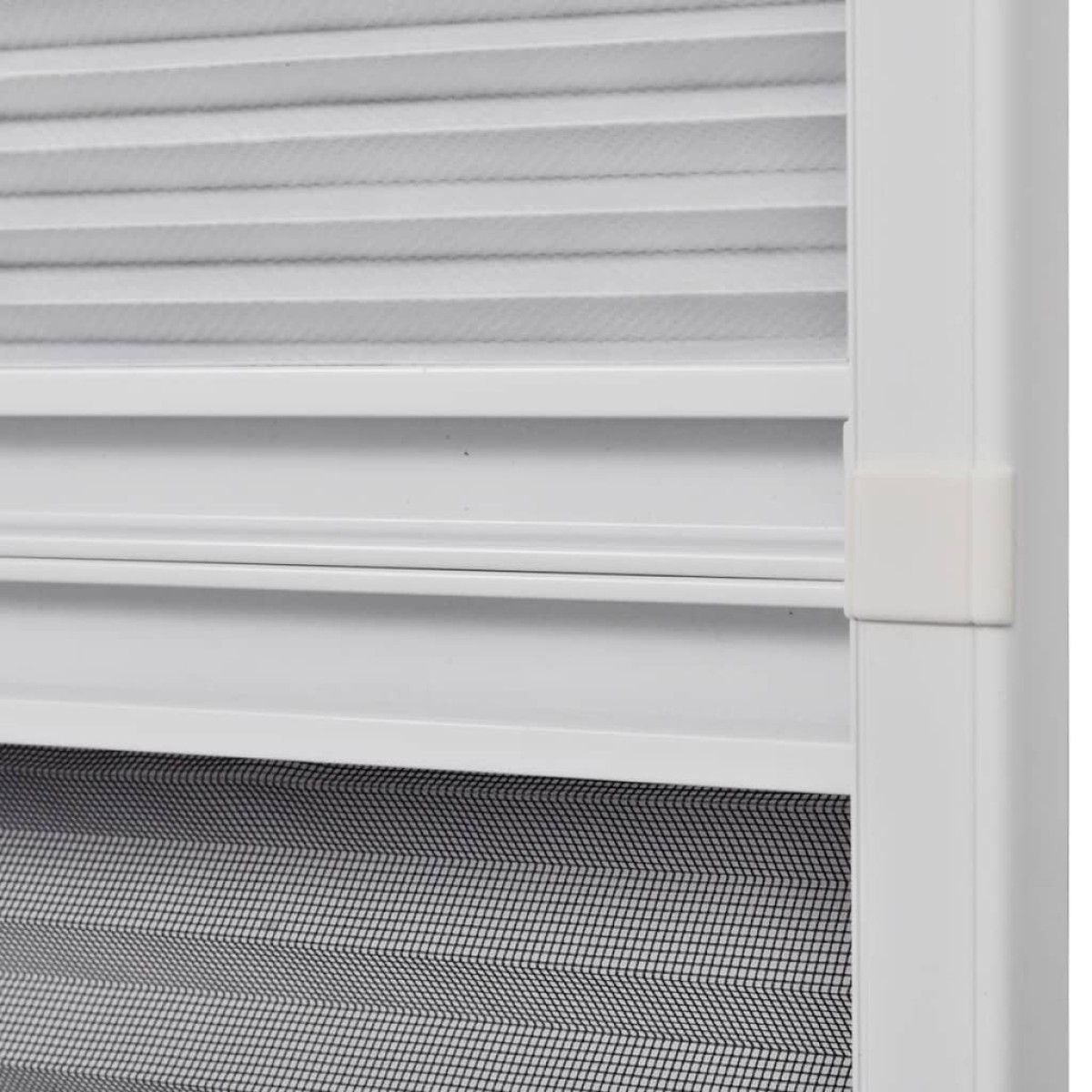 vidaXL Σήτα Παραθύρου Πλισέ με Σκίαστρο 80 x 100 εκ. Αλουμινίου