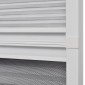 vidaXL Σήτα Παραθύρου Πλισέ με Σκίαστρο 80 x 100 εκ. Αλουμινίου