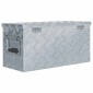 vidaXL Κουτί Αποθήκευσης Ασημί 61,5 x 26,5 x 30 εκ. Αλουμινίου