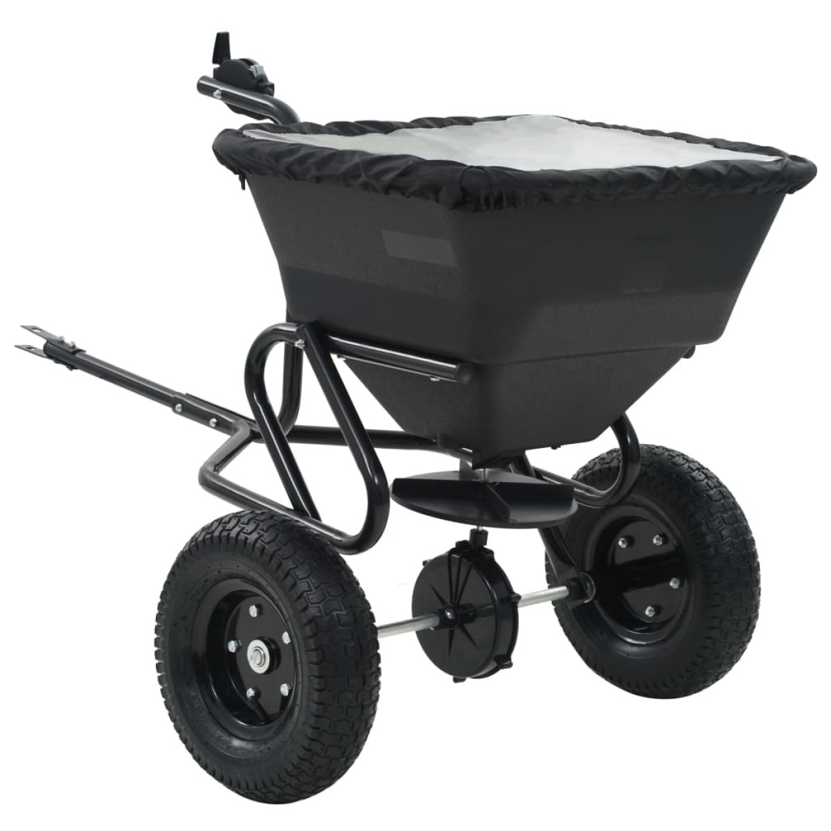 vidaXL Διανομέας Αλατιού Ελκόμενος 45 L 125x74x79 εκ. από PVC/Ατσάλι