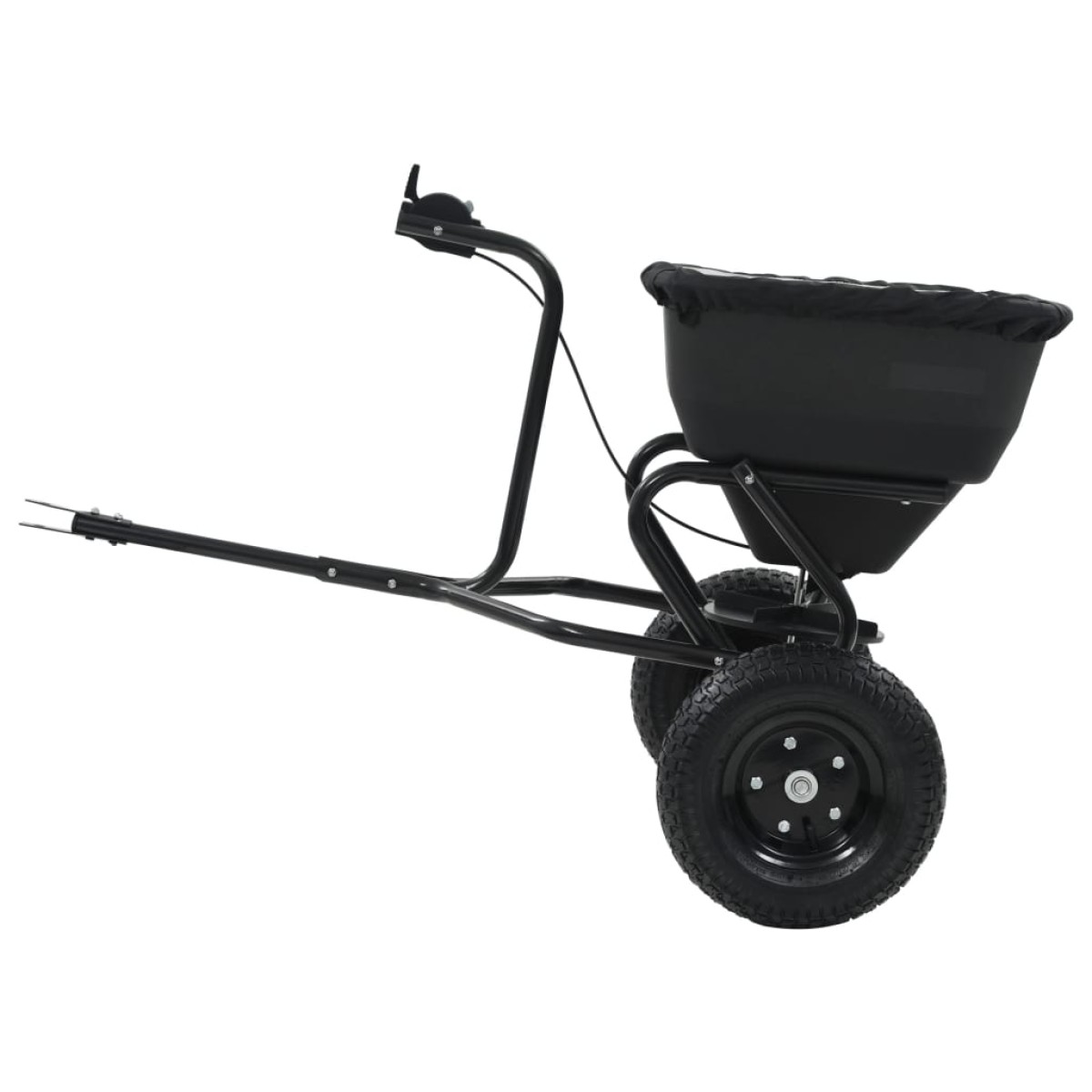 vidaXL Διανομέας Αλατιού Ελκόμενος 45 L 125x74x79 εκ. από PVC/Ατσάλι