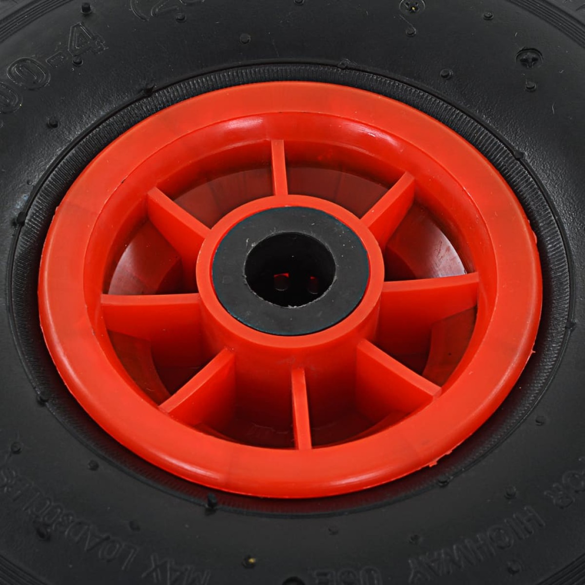 vidaXL Ρόδες για Καρότσια Μεταφοράς 2 τεμ. 3.00-4 (245x82) Καουτσούκ