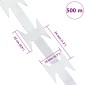 vidaXL Κονσερτίνα Λεπιδοφόρος 500 μ. από Γαλβανισμένο Χάλυβα