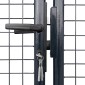 vidaXL Πόρτα Περίφραξης με Πλέγμα Γκρι 289 x 200 εκ. Γαλβαν. Χάλυβας