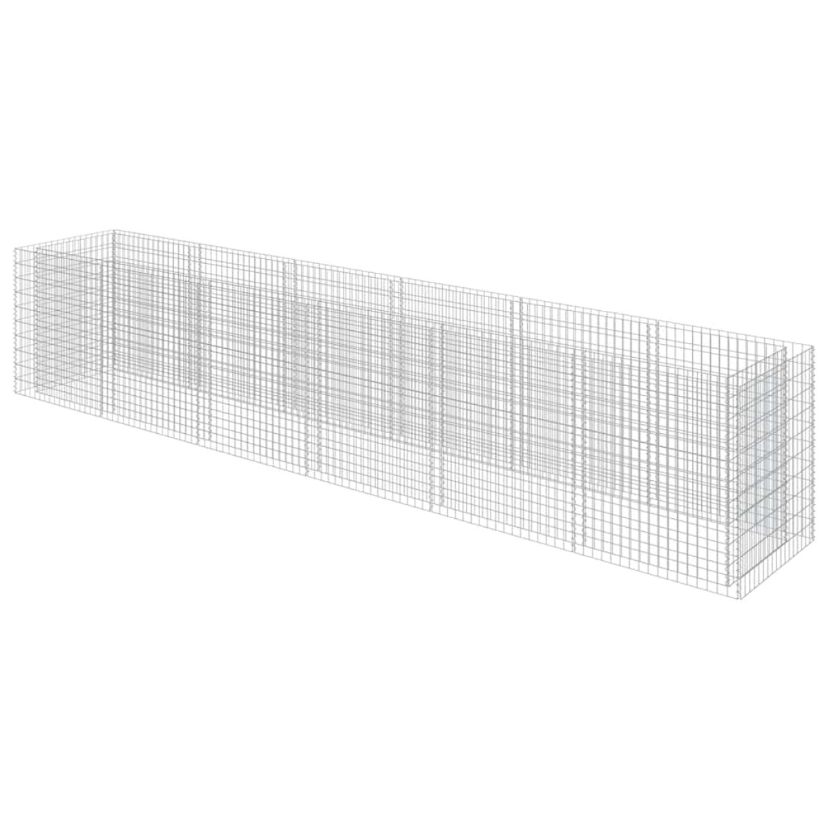 vidaXL Συρματοκιβώτιο-Γλάστρα Υπερυψωμένη 540x90x100 εκ. Γαλβ. Χάλυβας