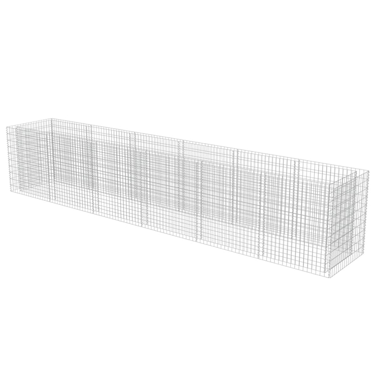 vidaXL Συρματοκιβώτιο-Γλάστρα Υπερυψωμένη 540x90x100 εκ. Γαλβ. Χάλυβας