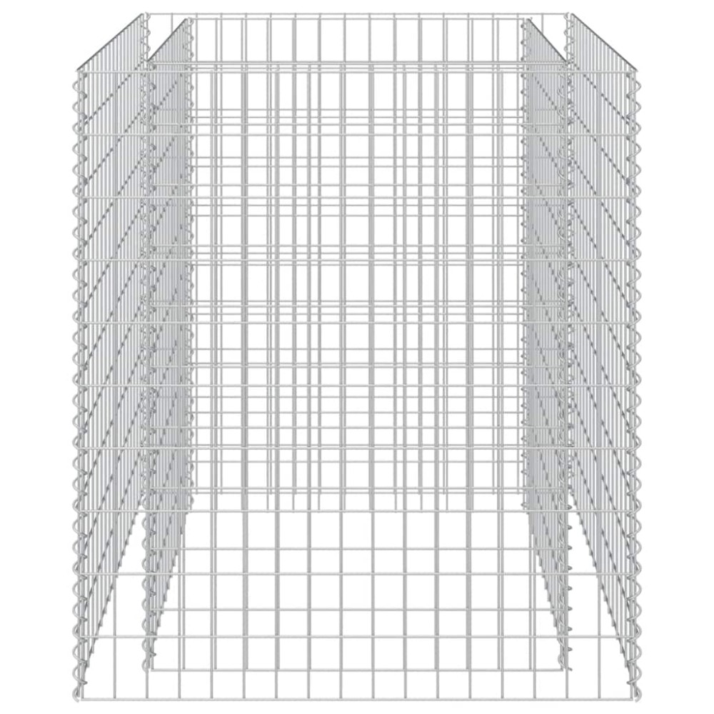 vidaXL Συρματοκιβώτιο-Γλάστρα Υπερυψωμένη 90x90x100 εκ. Γαλβ. Χάλυβας
