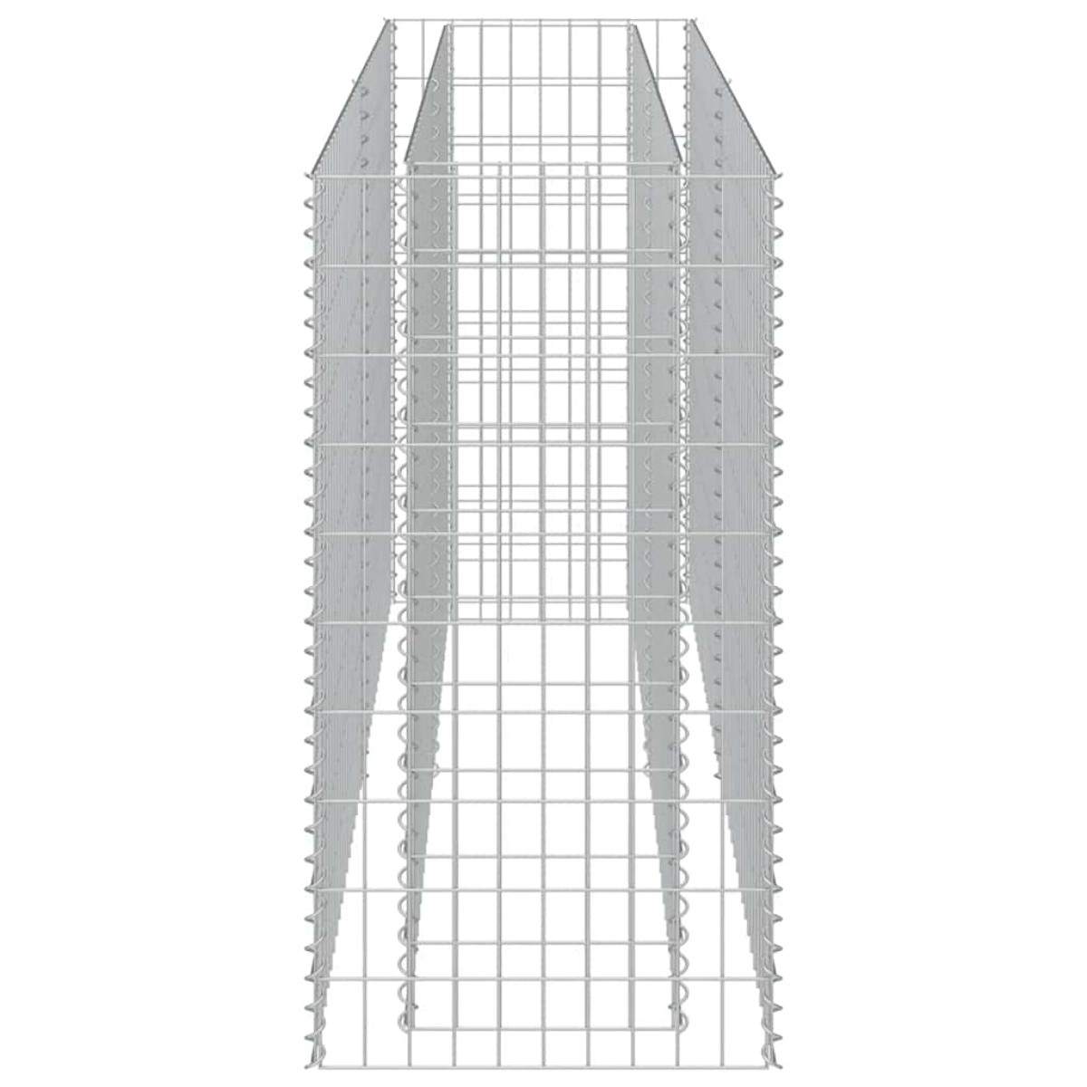 vidaXL Συρματοκιβώτιο-Γλάστρα Υπερυψωμένη 180x50x100 εκ. Γαλβ. Χάλυβας