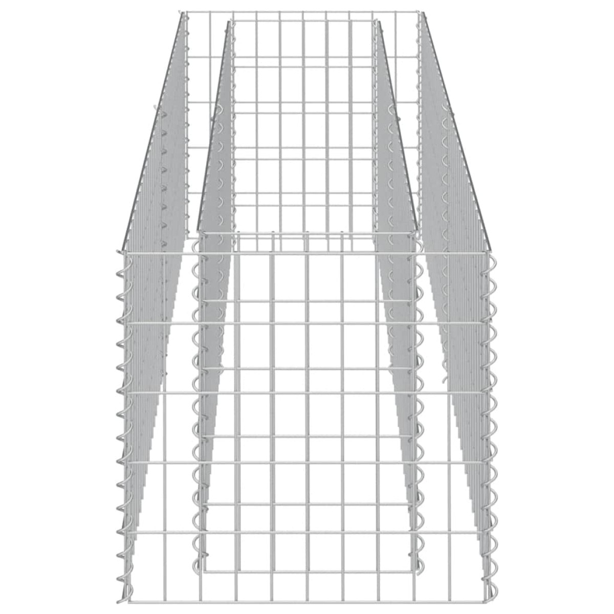 vidaXL Συρματοκιβώτιο-Γλάστρα Υπερυψωμένη 180x50x50 εκ. Γαλβ. Χάλυβας