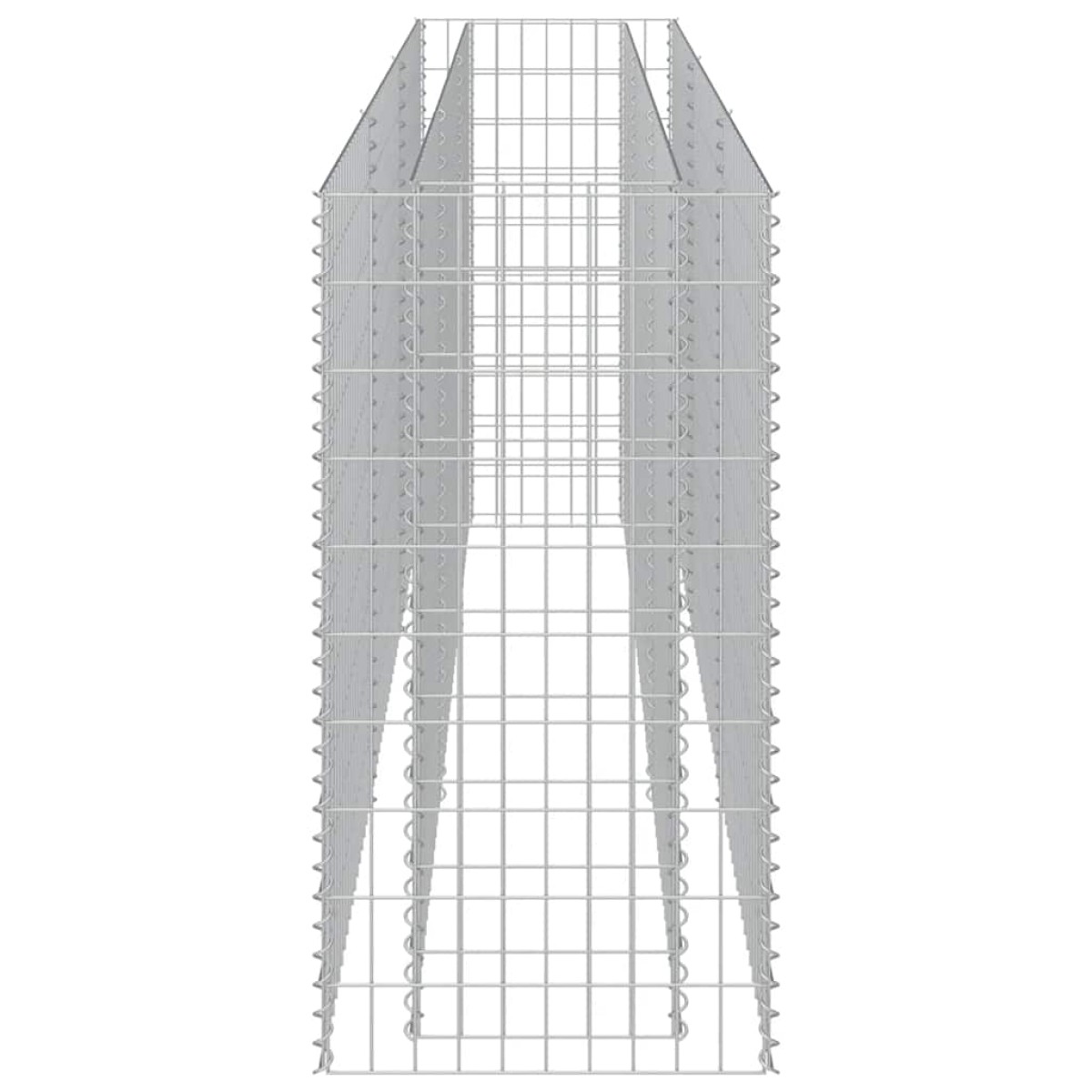 vidaXL Συρματοκιβώτιο-Γλάστρα Υπερυψωμένη 270x50x100 εκ. Γαλβ. Χάλυβας