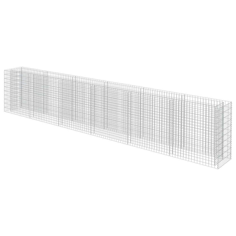 vidaXL Συρματοκιβώτιο-Γλάστρα Υπερυψωμένη 540x50x100 εκ. Γαλβ. Χάλυβας