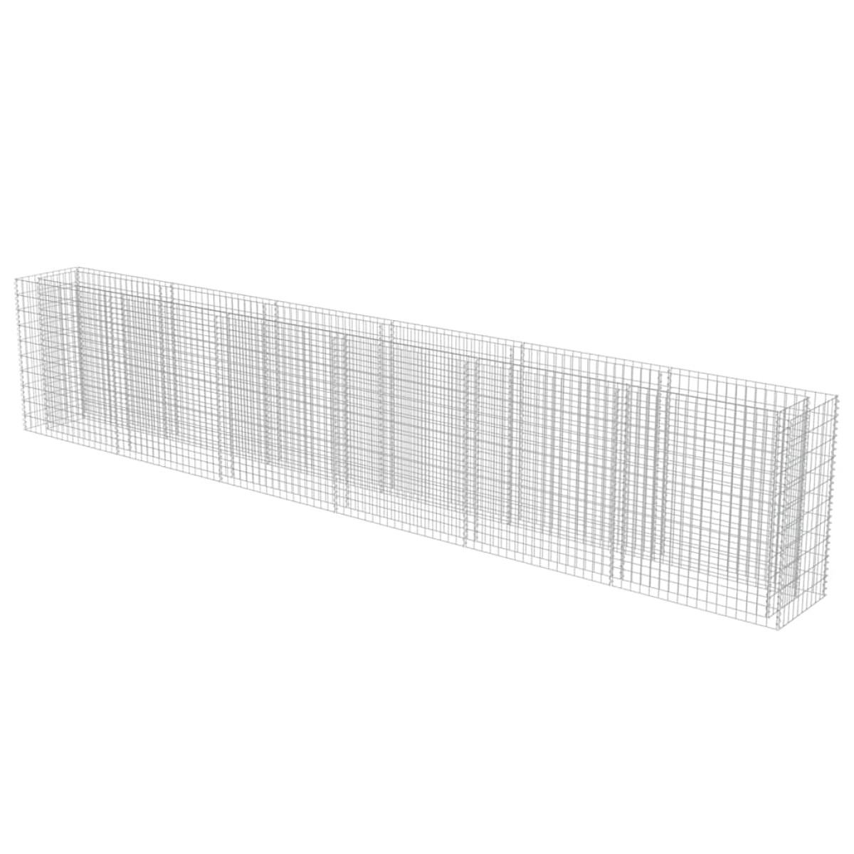 vidaXL Συρματοκιβώτιο-Γλάστρα Υπερυψωμένη 540x50x100 εκ. Γαλβ. Χάλυβας