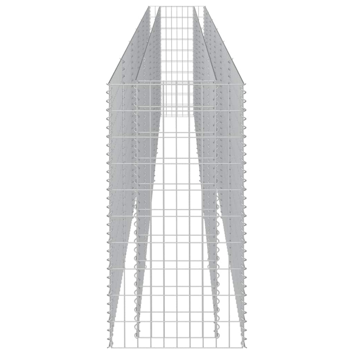 vidaXL Συρματοκιβώτιο-Γλάστρα Υπερυψωμένη 540x50x100 εκ. Γαλβ. Χάλυβας