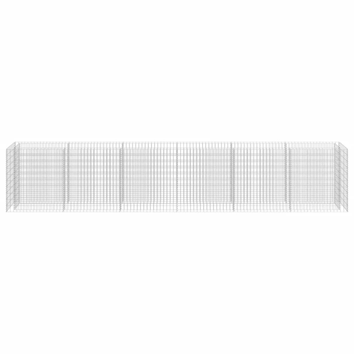 vidaXL Συρματοκιβώτιο-Γλάστρα Υπερυψωμένη 540x50x100 εκ. Γαλβ. Χάλυβας
