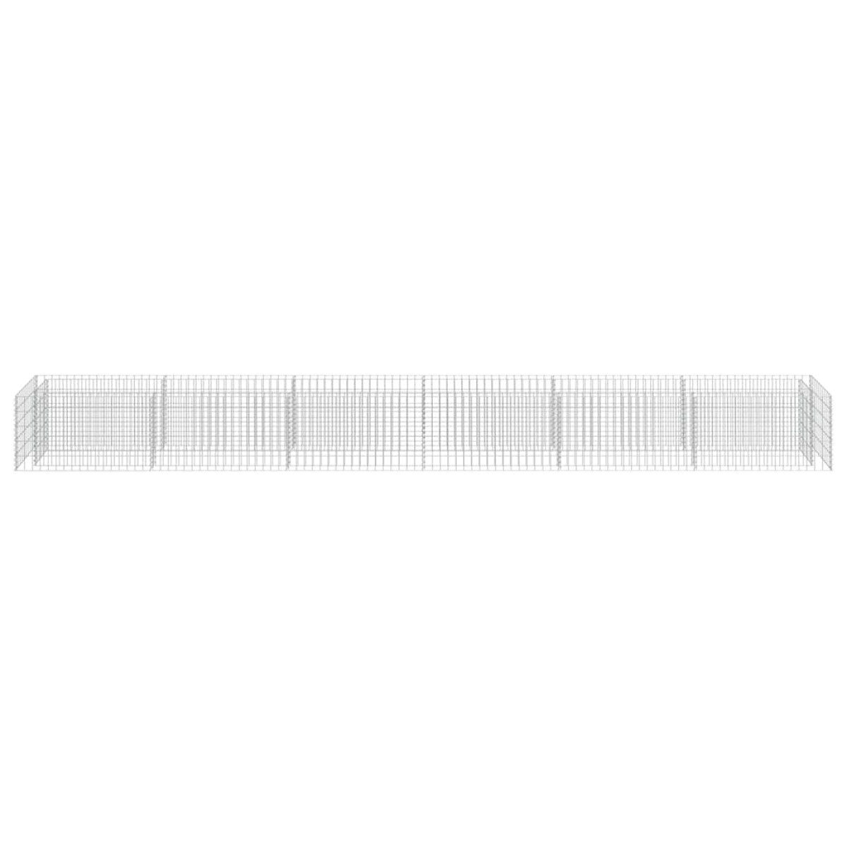 vidaXL Συρματοκιβώτιο-Γλάστρα Υπερυψωμένη 540x50x50 εκ. Γαλβ. Χάλυβας