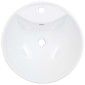 vidaXL Νιπτήρας με Οπή Υπερχείλισης Λευκός 46,5 x 18 εκ. Κεραμικός