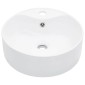 vidaXL Νιπτήρας με Οπή Υπερχείλισης Λευκός 36 x 13 εκ. Κεραμικός